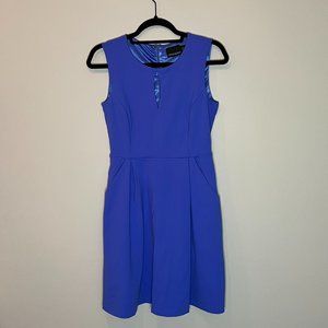 Cynthia Rowley cocktail dress with pockets and keyhole detail